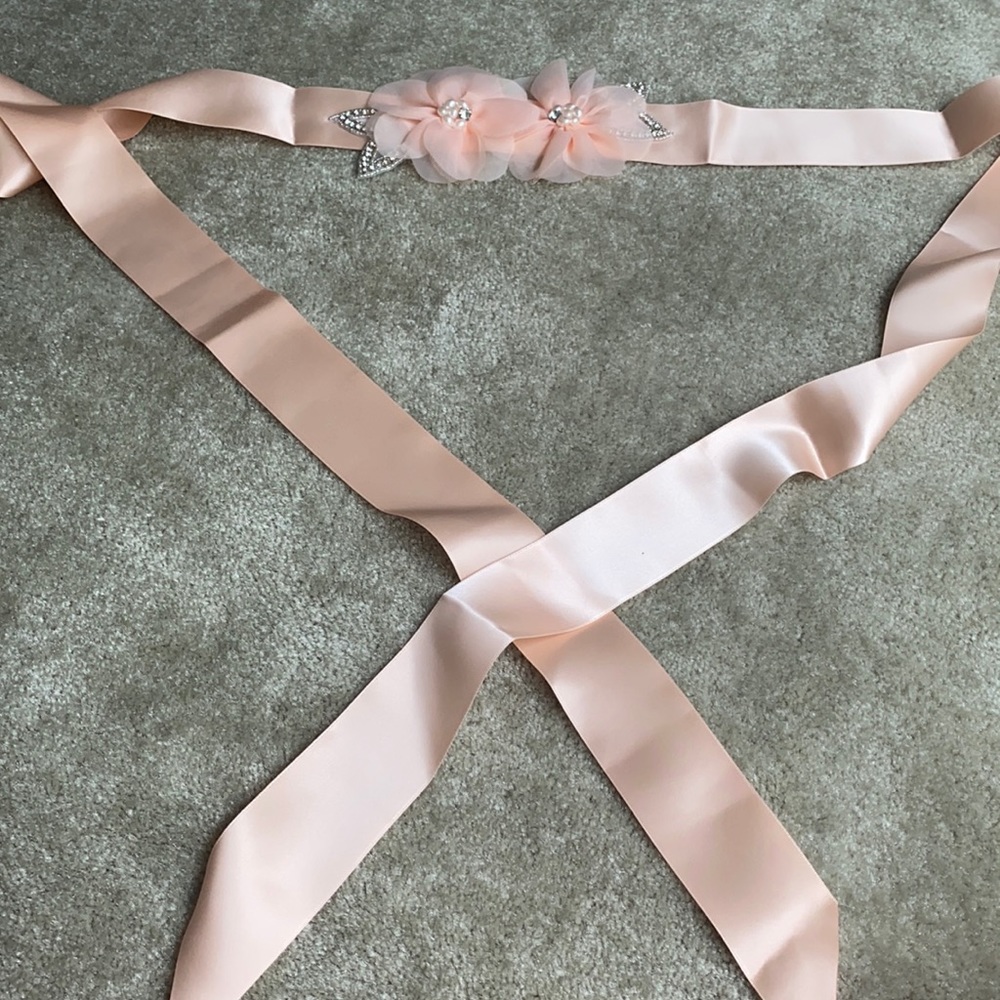 Blush Wedding Sash